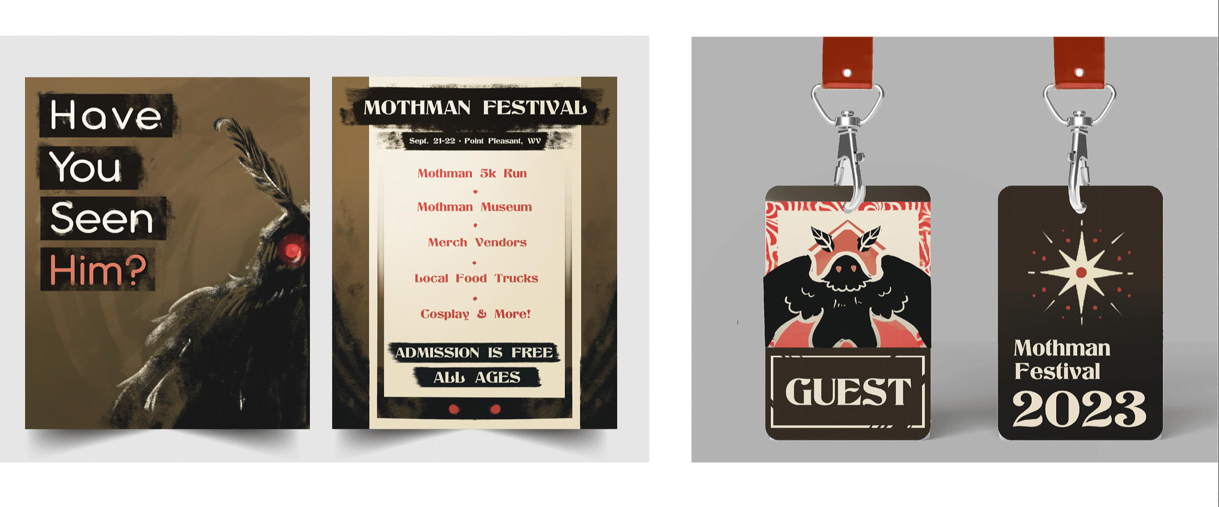 Mothman Merch Mockups